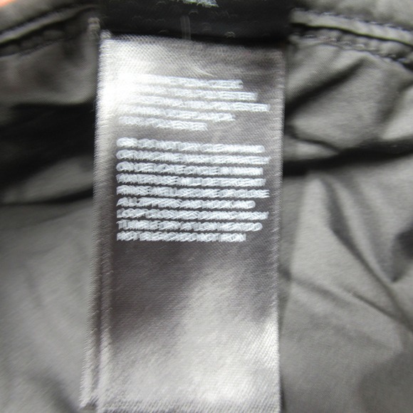 North Face Jacket Mens Medium Black Quilted Snap Front Hooded Insulated Puffer - Picture 5 of 14